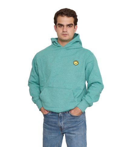 HOODIE TWISTED SMILE TURQUOISE